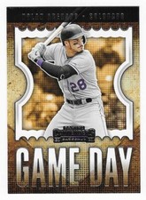 2020 Panini Contenders Game Day Nolan Arenado Colorado Rockies Baseball #GD-9