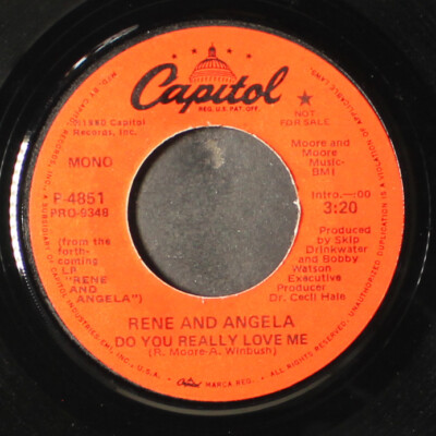 Rene Angela Do You Really Love Me Mono Capitol 7 Single 45 Rpm Ebay