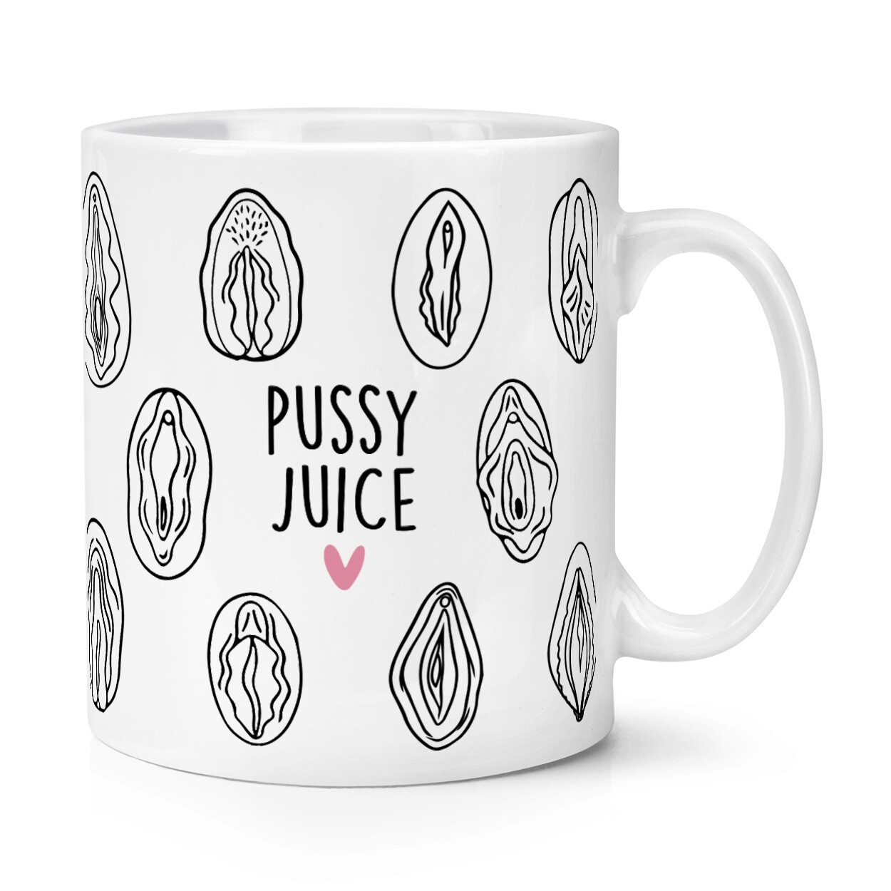 Pussy Juice 10oz Mug Cup Funny Vagitarian Lesbian Friend Best Vagina Love