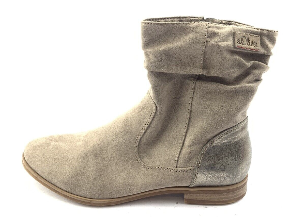 Oliver Damen S Oliver Stiefeletten Beige OLIVER LADIES BOOTS ANKLE - Main Image