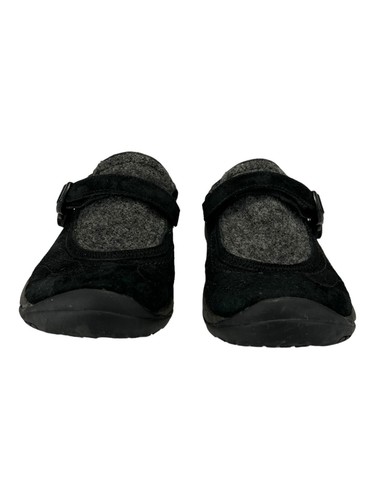 Zapatos cómodos para mujer Merrell talla 10 negros y grises sin cordones perfil posterior baja - Imagen 4 de 11