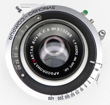 Goerz 8.25in f9 Apochromat Red-Dot Artar synchro-compur shutter 813285