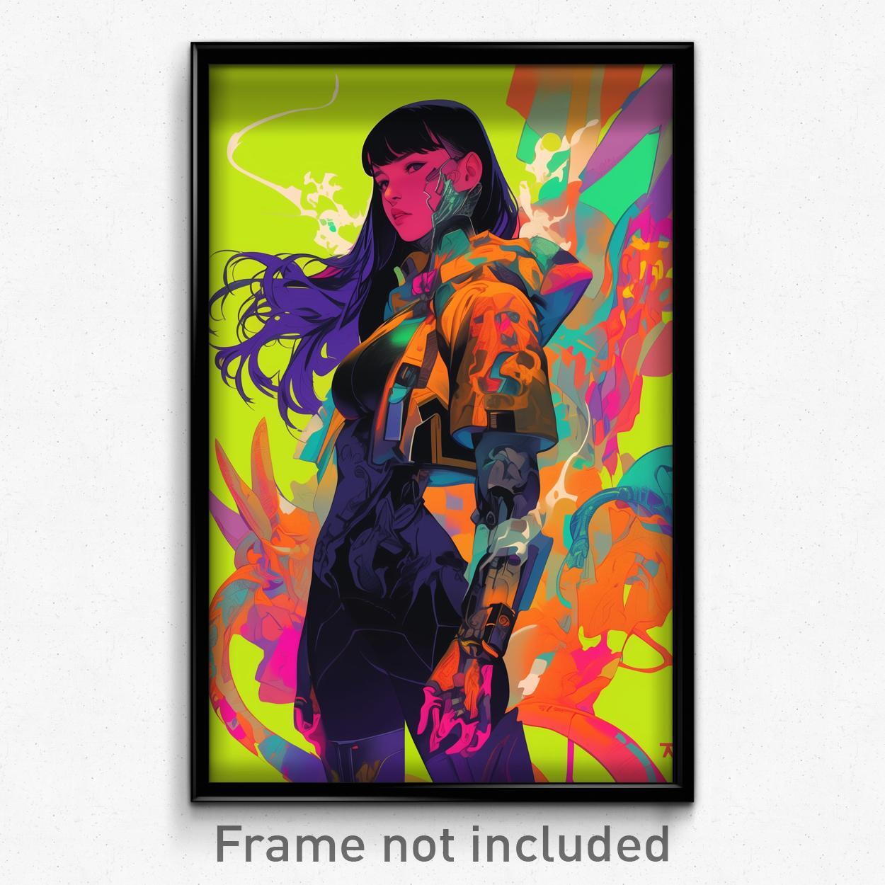 Movie Art Poster - Shiny Closet (Psychedelic Trippy Retro Cartoon Film Print)