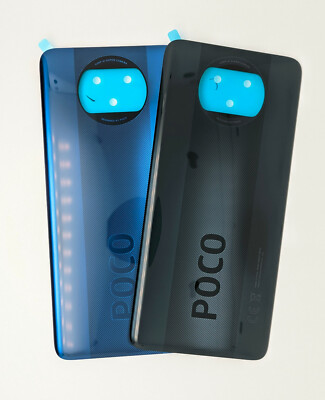 Poco X3 (NFC) - Akkudeckel/Backcover - Schwarz+Blau - *aus Deutschland* - Xiaomi