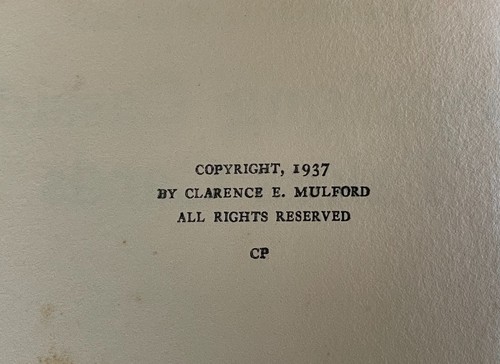 Hopalong Cassidy Takes Cards, Clarence E. Mulford 1937 Collier Hardcover - Foto 5 di 10