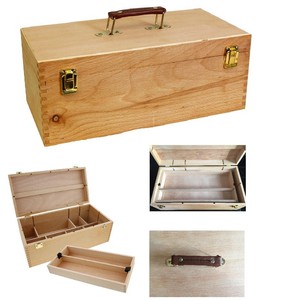 Xl Large Wooden Tool Box Chest Removable Storage Drow Multi Tray