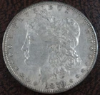 1879 Morgan Silver Dollar AU US Mint $1 Coin Philadelphia Mint