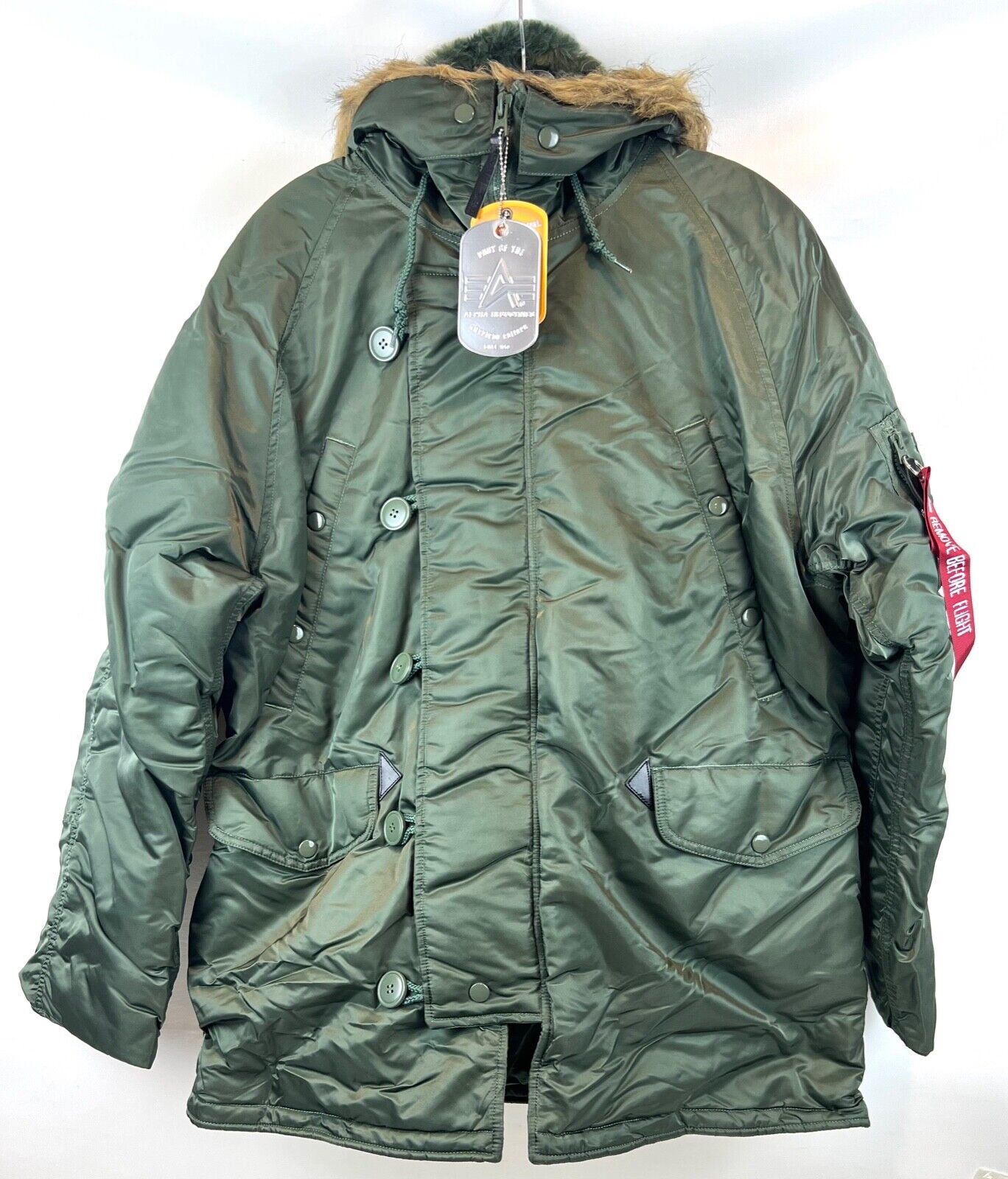 USAF Green Sage Jacket | N-3B Cold Industries Parka Alpha Extreme Large Weather eBay