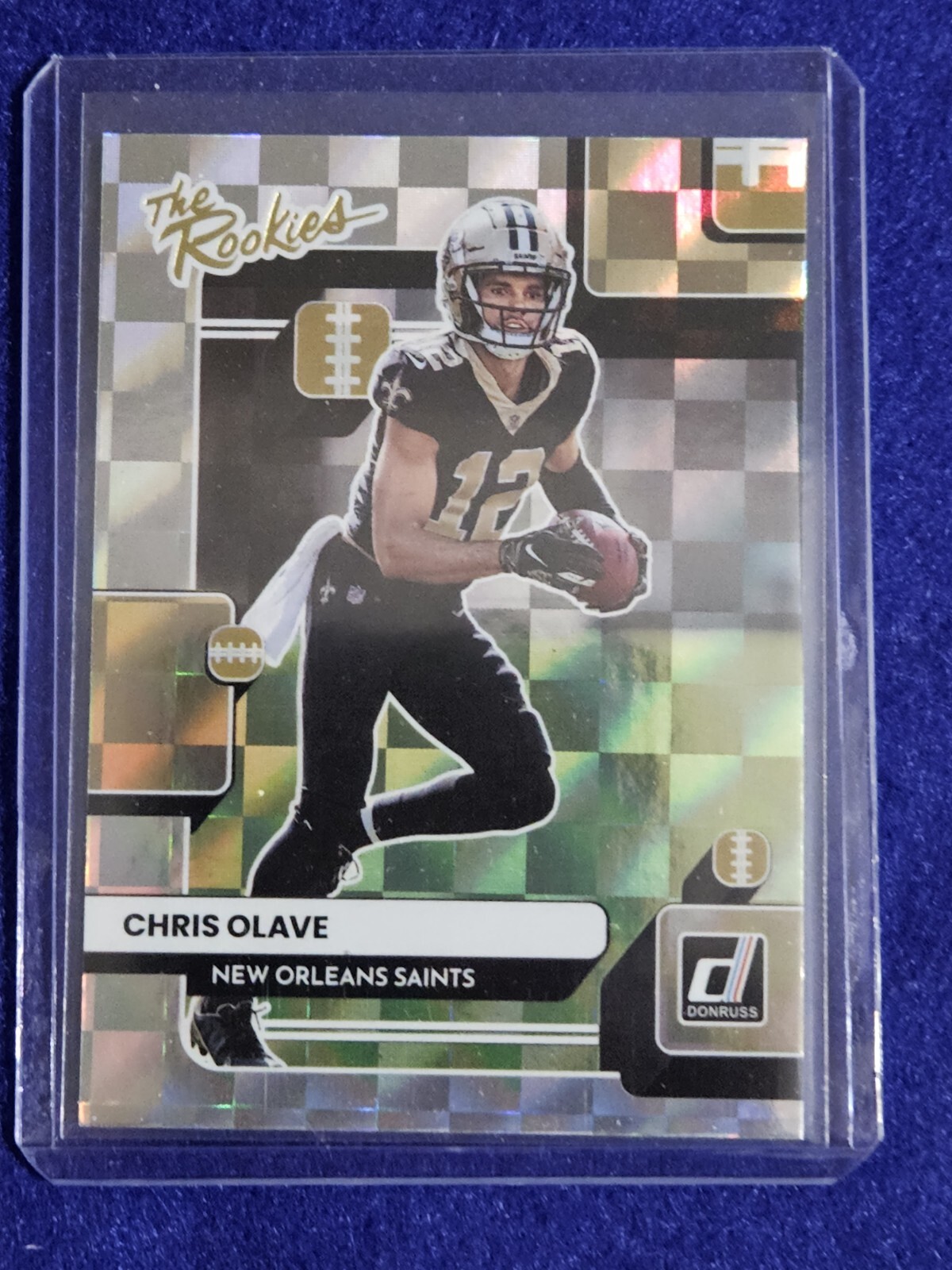 2022 PANINI DONRUSS CHRIS OLAVE THE ROOKIES ROOKIE INSERT CARD #TR-9 SAINTS RC