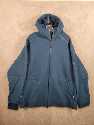 Adidas Tech Fleece Zip Blue Hoodie 2XL - Main Image