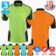 thumbnail 43 - 3x HI VIS Shirts POLO PANEL WITH PIPING SAFETY WORK WEAR COOL DRY SHORT SLEEVE