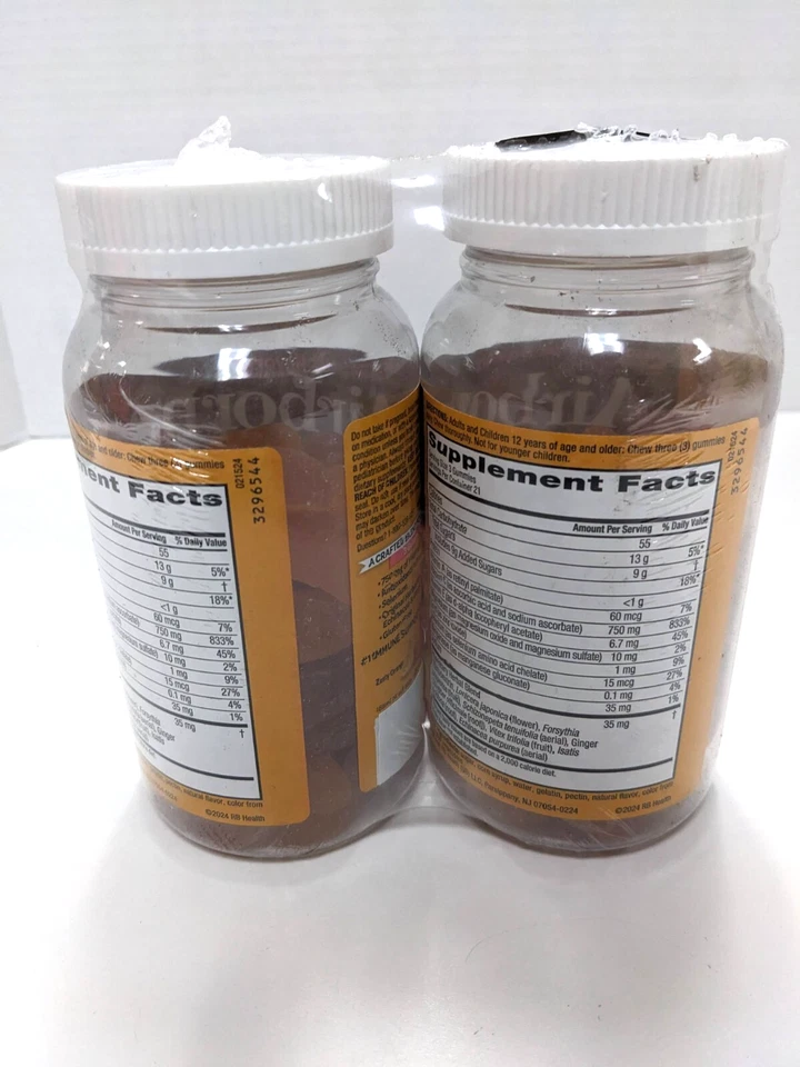 Gomitas Aerotransportadas Apoyo Inmunológico Surtido Sabor Fruta 126 gomitas Exp 02/2026 Foto 2 de 3