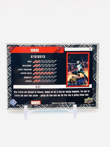 DOMINO - BLUE FOIL #19 - 2023-24 Upper Deck Marvel Annual - Picture 2 of 2