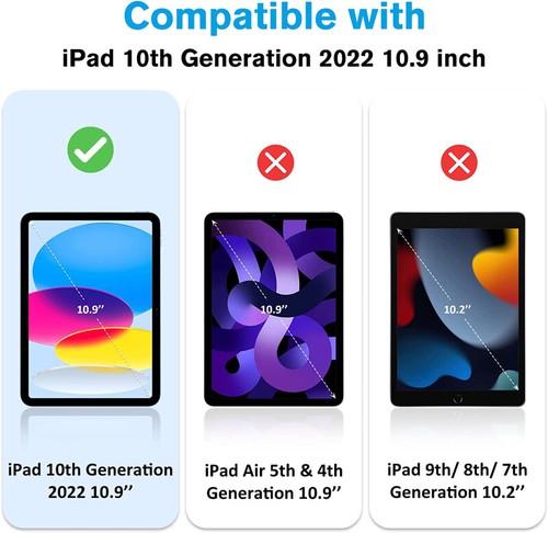 For iPad 5/6/7/8/9/10/11th Gen Shockproof Leather Smart Case Flip Stand Cover - Picture 418 of 427