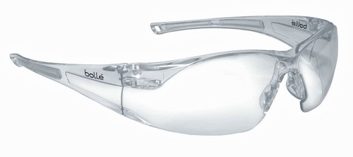 Bolle 40070 Rush Safety Glasses with Clear Anti-Scratch and Anti-Fog Lens - Picture 2 of 3
