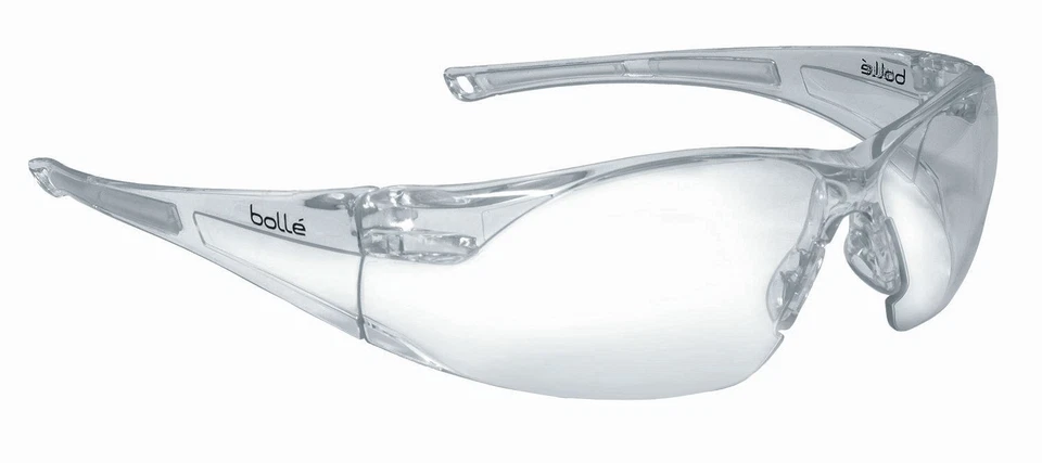 Gafas de seguridad Bolle 40070 Rush con lente transparente antiarañazos y antiniebla Foto 2 de 3