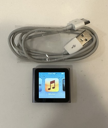 Apple iPod nano 6th Generation Graphite (8 GB) Works Great