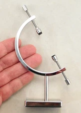 Display Stand CALIPER Type Adjustable Chrome Medium Size