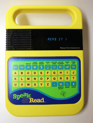 Vintage 1980s Texas Instruments Speak & Read Electronic Learning Toy