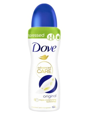 54,92 /L - 6er Pack  Dove Deospray Compressed Advanced Care - Original - 100ml