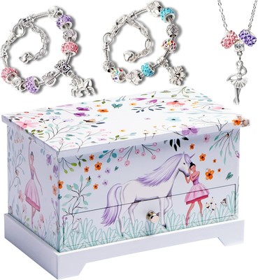 Box for Girls & Little Girls Jewelry Box - Music Box - Unicorn Toy Gifts