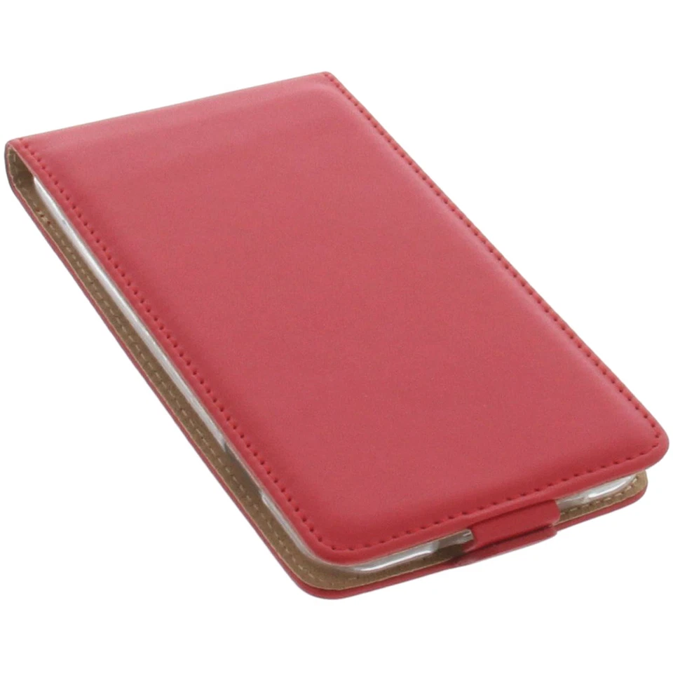 Custodia per Acer Liquid Z6 Cellulare Modello Flip Protettiva Case Rosso - Immagine 2 di 4