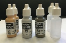 32 Older Vallejo Game Colors 17mL Assorted Colors/Styles