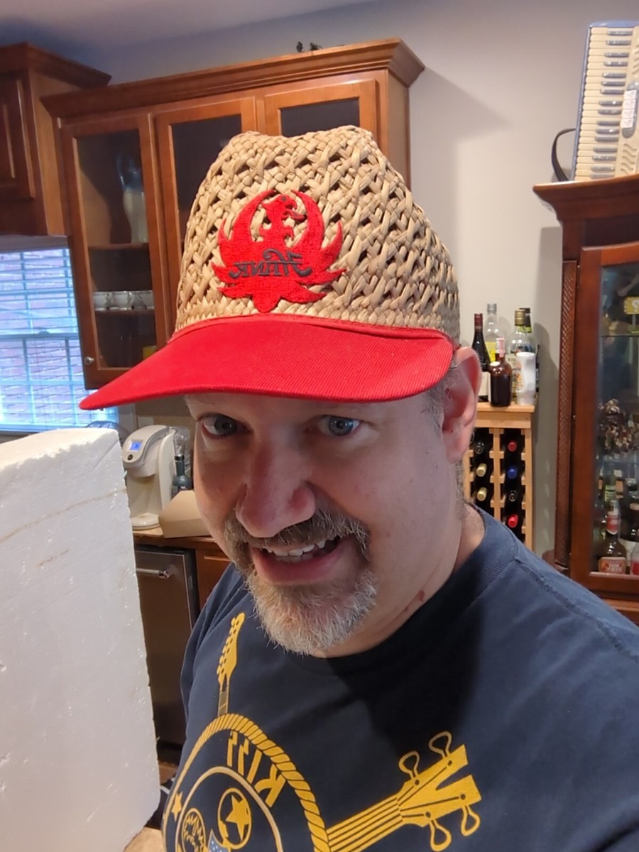 Vintage 1989 Atlas Hank Williams JR Woven Hat Made in USA XL