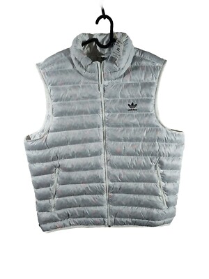 Adidas Originals Mens Vest Puffy Puffer Polyester Ess+ Suit Vest XL Vest  White