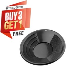 SE 14" PANNING GOLD PAN - BLACK