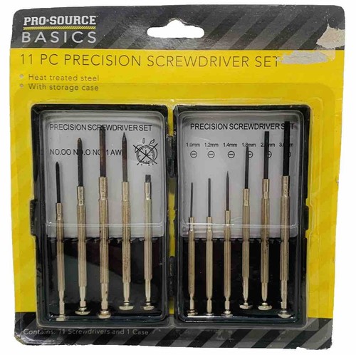 PRECISION Mini Screwdriver Set 11 Piece Hand Tool Eyeglasses Watch Repair Kit - Picture 3 of 3