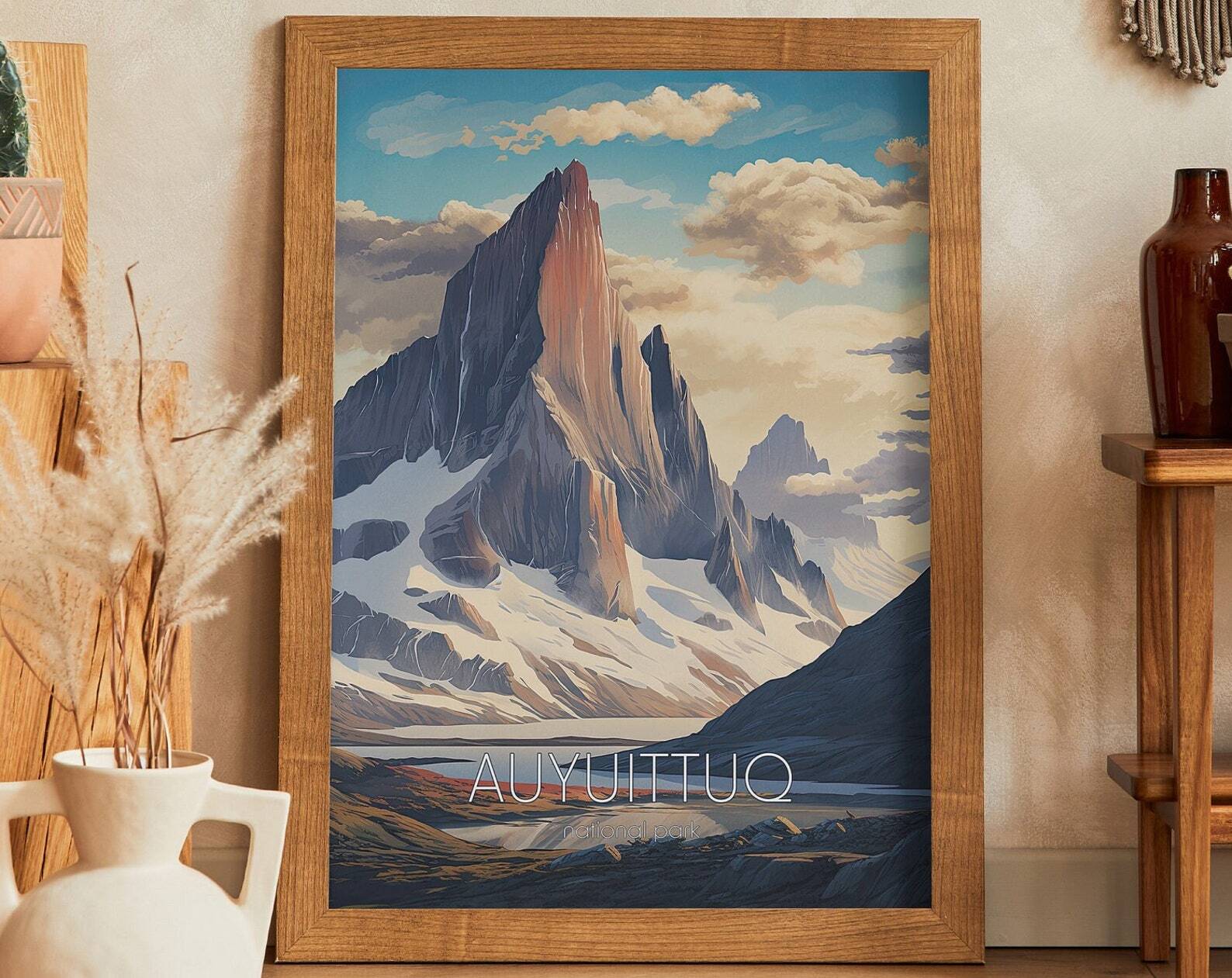Auyuittuq National Park Nunavut Outdoors Canada Travel Poster Print At Home