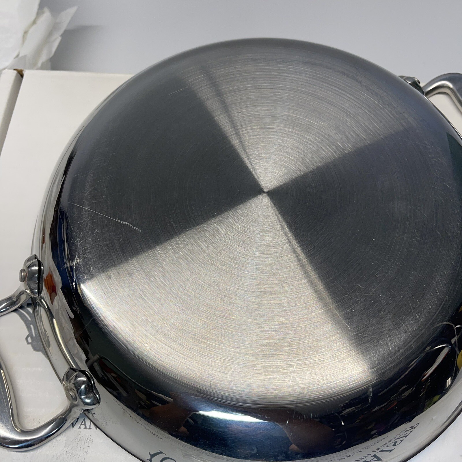 AllClad D3 Stainless 10" Braiser/Paella Pan with Domed Lid eBay