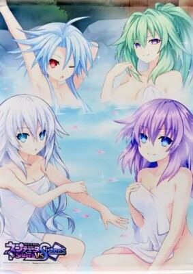 [Tapestry Wall scroll] Hyperdimension Neptunia Sisters B2 size Limited Japan