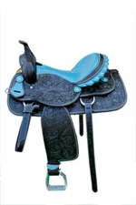 Best Quality Western Leather Barrel Saddle With Free Matching Tack set And Cinch