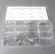 Cas-Ker Watch Band Spring Bar Assortment - Stainless Steel # 900.144