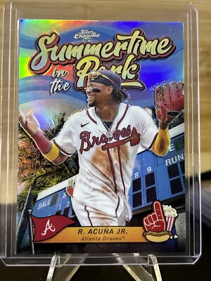 2024 Topps Chrome RONALD ACUNA JR. Summertime in the Park 2024 Topps Chrome RONALD ACUNA JR. Summertime in the Park