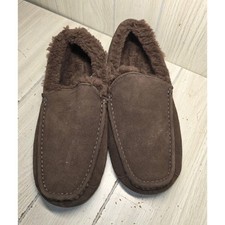 UGG ASCOT 3233 MEN Moccasins Slippers Brown WOOL Suede Sheepskin US 15 New