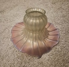 VETRO A FIORE ANNI 50 PARALUME per LAMPADA LAMPADARIO originale d'epoca
