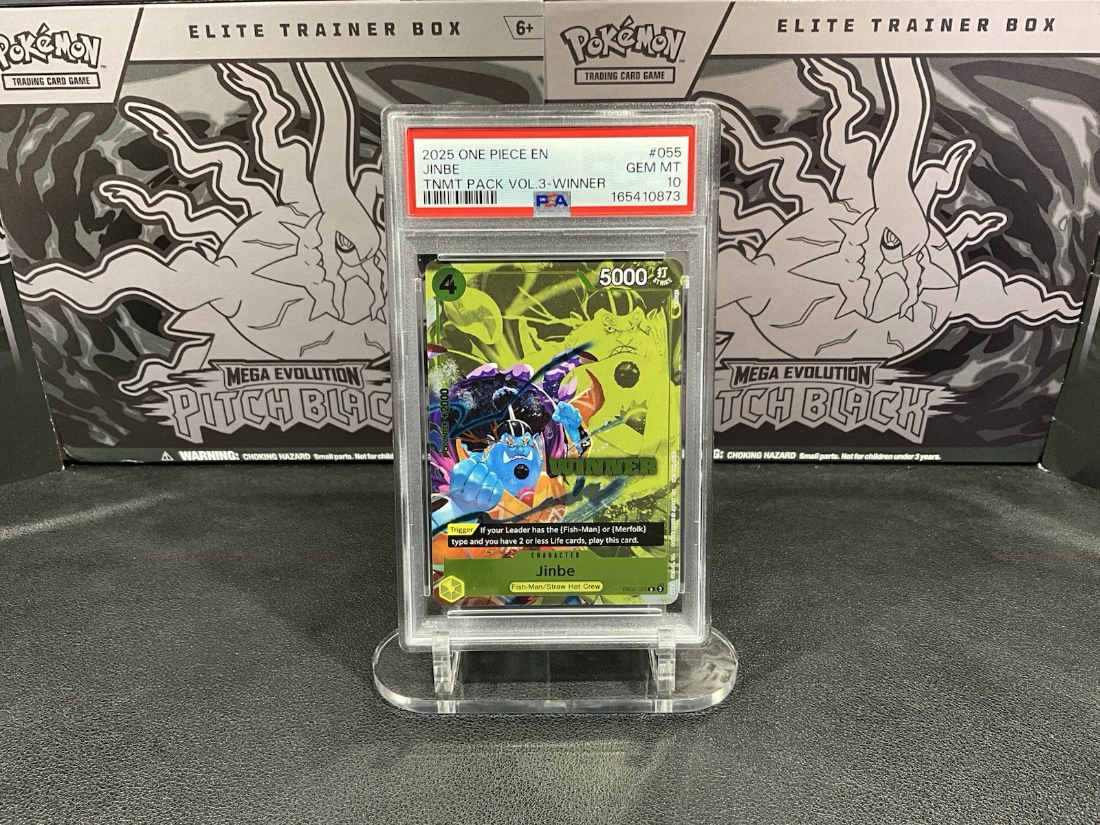 Bandai One Piece CCG Jinbe #055 TNMTN Pack Vol.3 Winner Foil PSA 10 2025