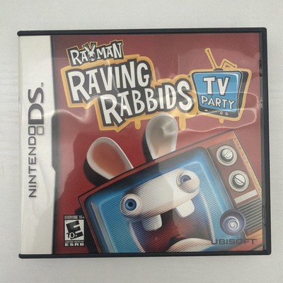 Rayman Raving Rabbids TV Party (Nintendo DS, 2008) CIB Complete w/ Manual Tested