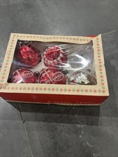 Palle Di Natale Vetro Vintage Scatola Standa Decorazioni Albero Di Natale