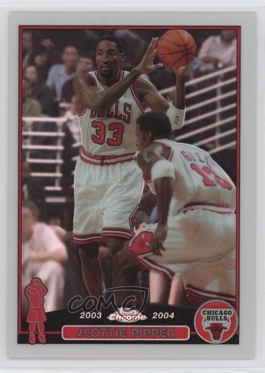 2003-04 Topps Chrome Refractor Scottie Pippen #49 HOF 1p5n