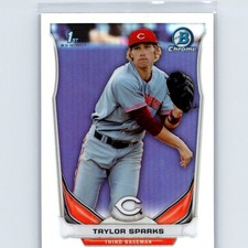 2014 Bowman Draft Taylor Sparks #CDP55 Chrome Refractors Cincinnati Reds