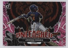 2023 Panini Donruss Unleashed Pink Fireworks Jackson Chourio #U16 18xo