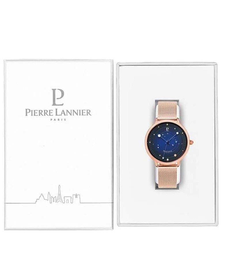 PIERRE LANNIER Mujer Analógico Cuarzo Informal Reloj Clásico Vestido Esfera Azul Impermeable Foto 2 de 4