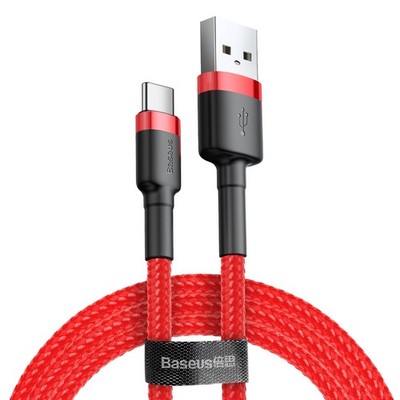 Baseus Cafule Cable durabel Kabel mit Nylon geflochtenes Ladekabel USB / USB-C Q