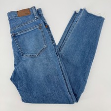 Madewell The Perfect Vintage Jean Distressed Raw Hem Size 25