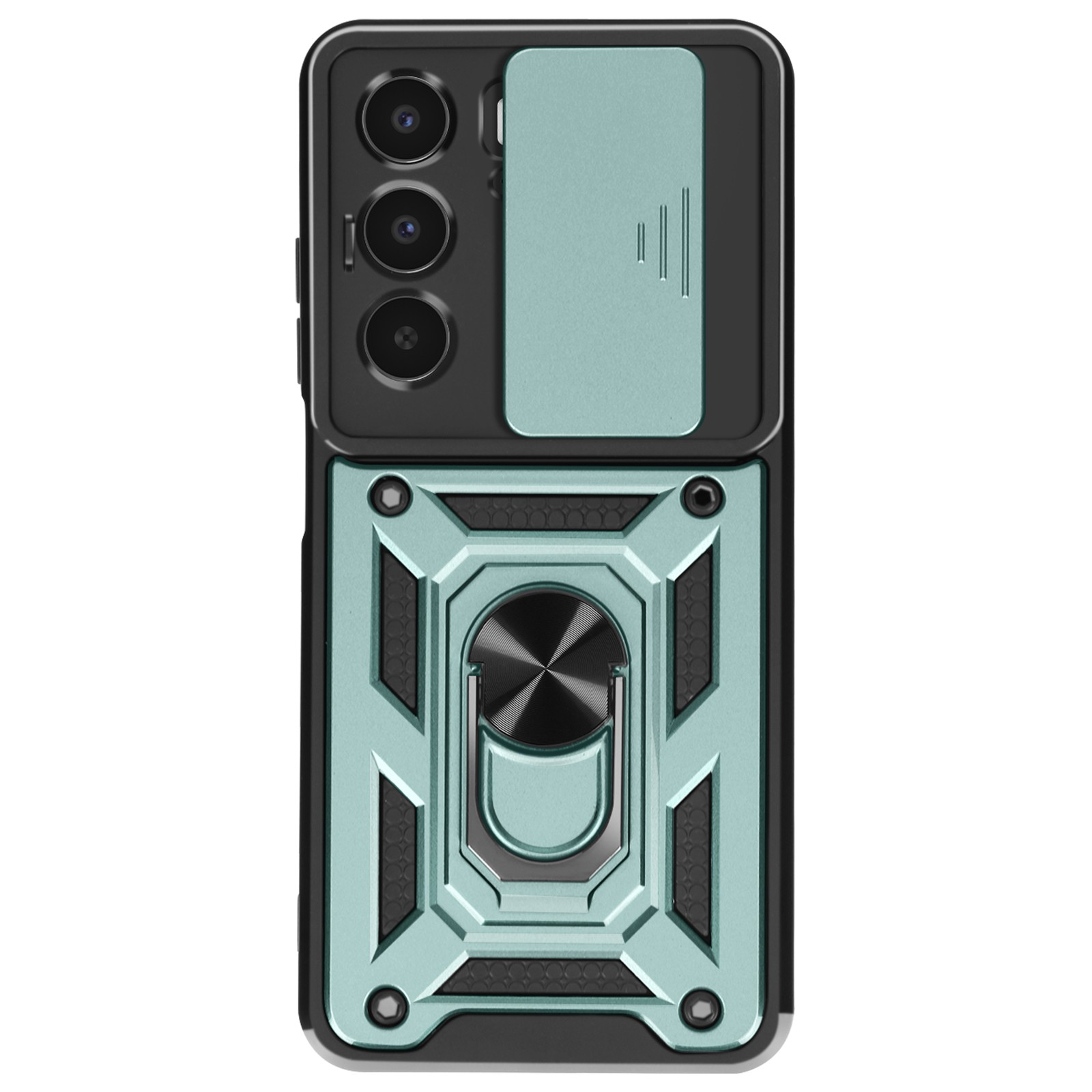 Coque de protection caméra avec anneau magnétique rotatif étui vert Avizar 14