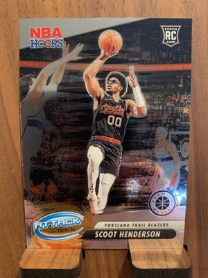 2023-24 Panini Nba Hoops Premium Stock - Attack the Rack Scoot Henderson #6 (RC)